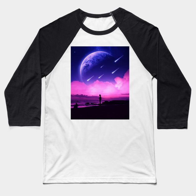 Silhouette dreams Baseball T-Shirt by Ritvik Takkar